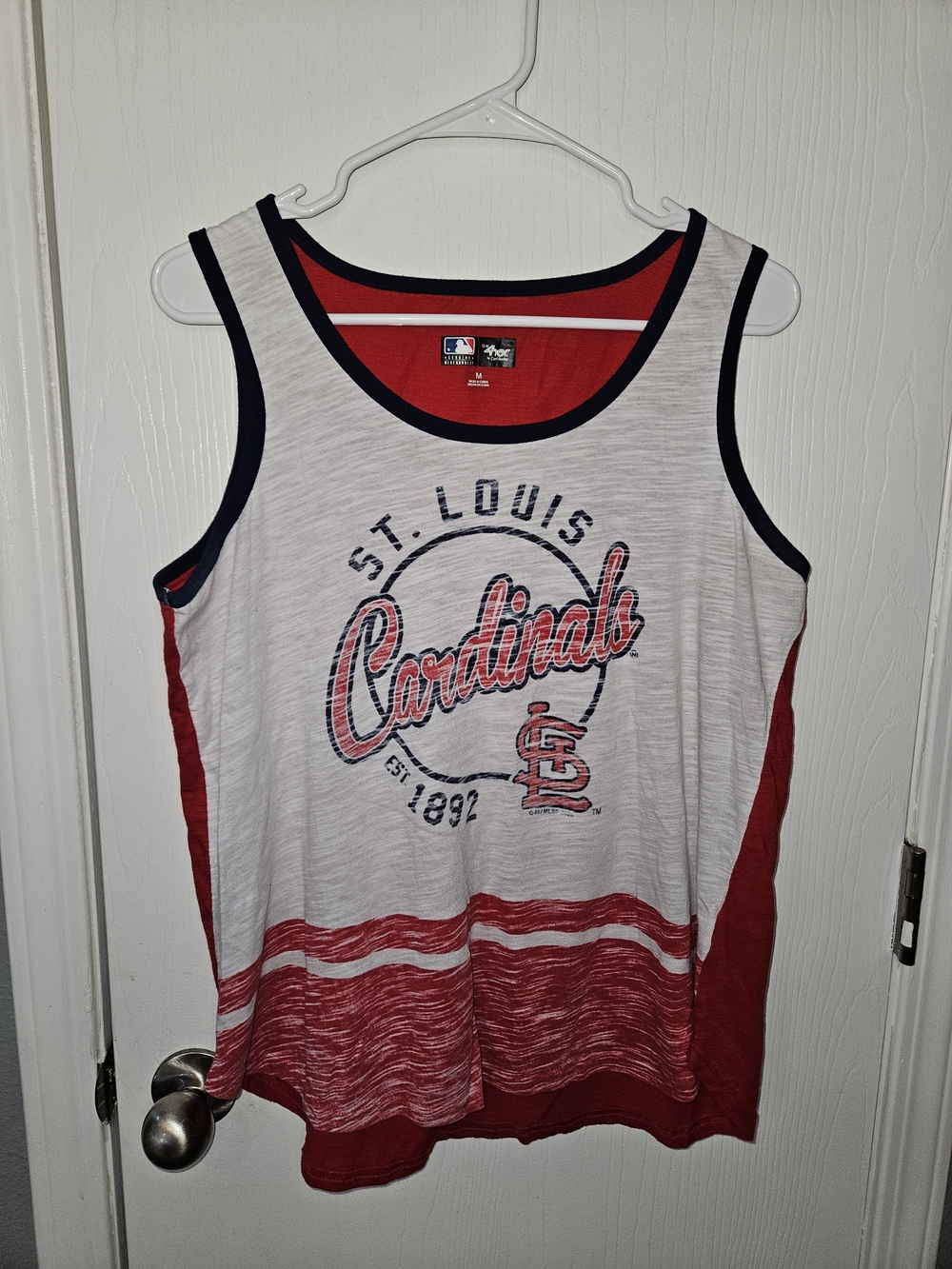 Genuine Merchandise St. Louis Cardinals Red and White Tank Top